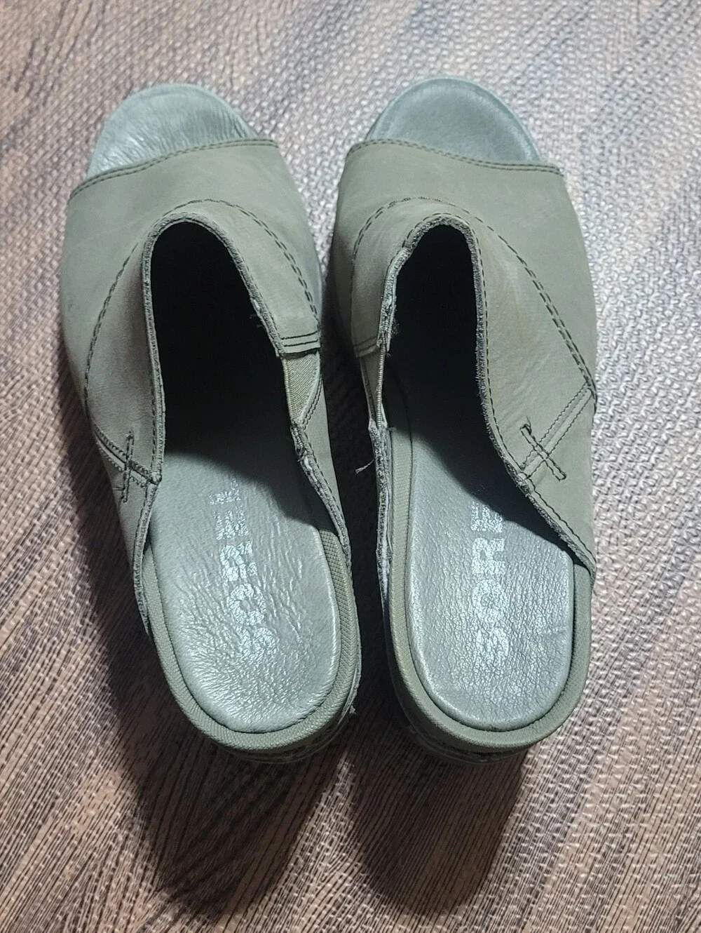 Sorel Joanie II Slide Wedge Sandals- Sage Sz 9